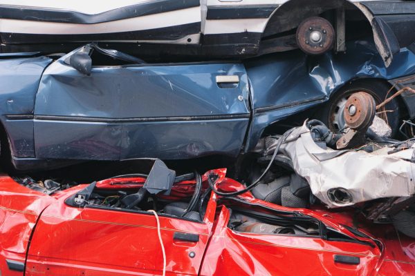 Pile of Crashed Cars